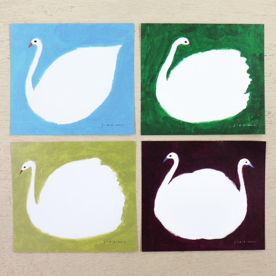 Subikiawa Square Memo Pad - Swan