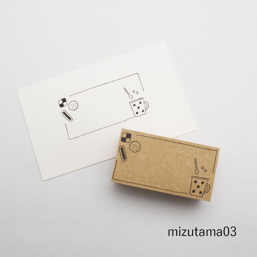 mizutama / Rubber Stamp - Rectangle