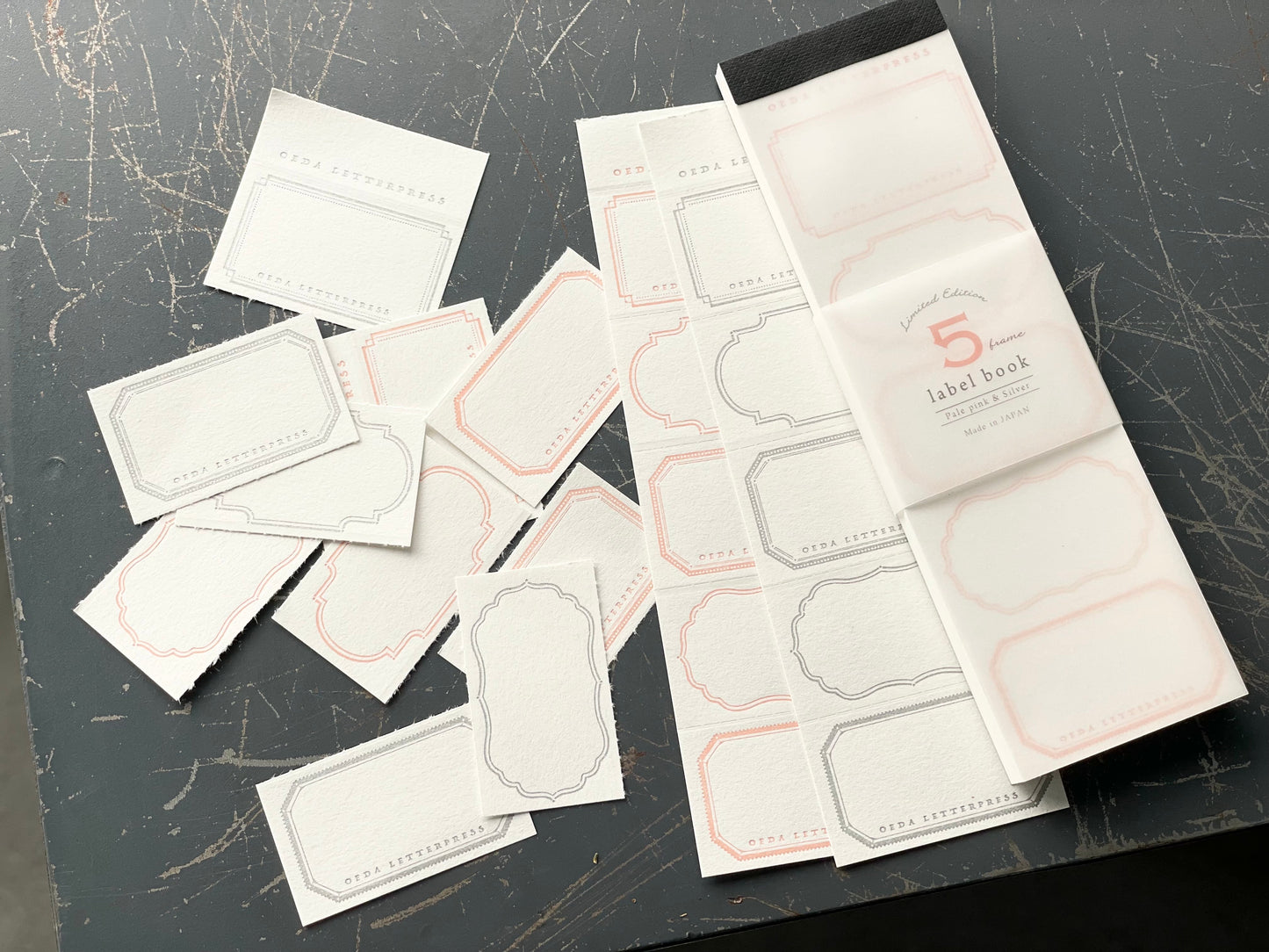 Limited Edition Letterpress 5 Patterns Label Book