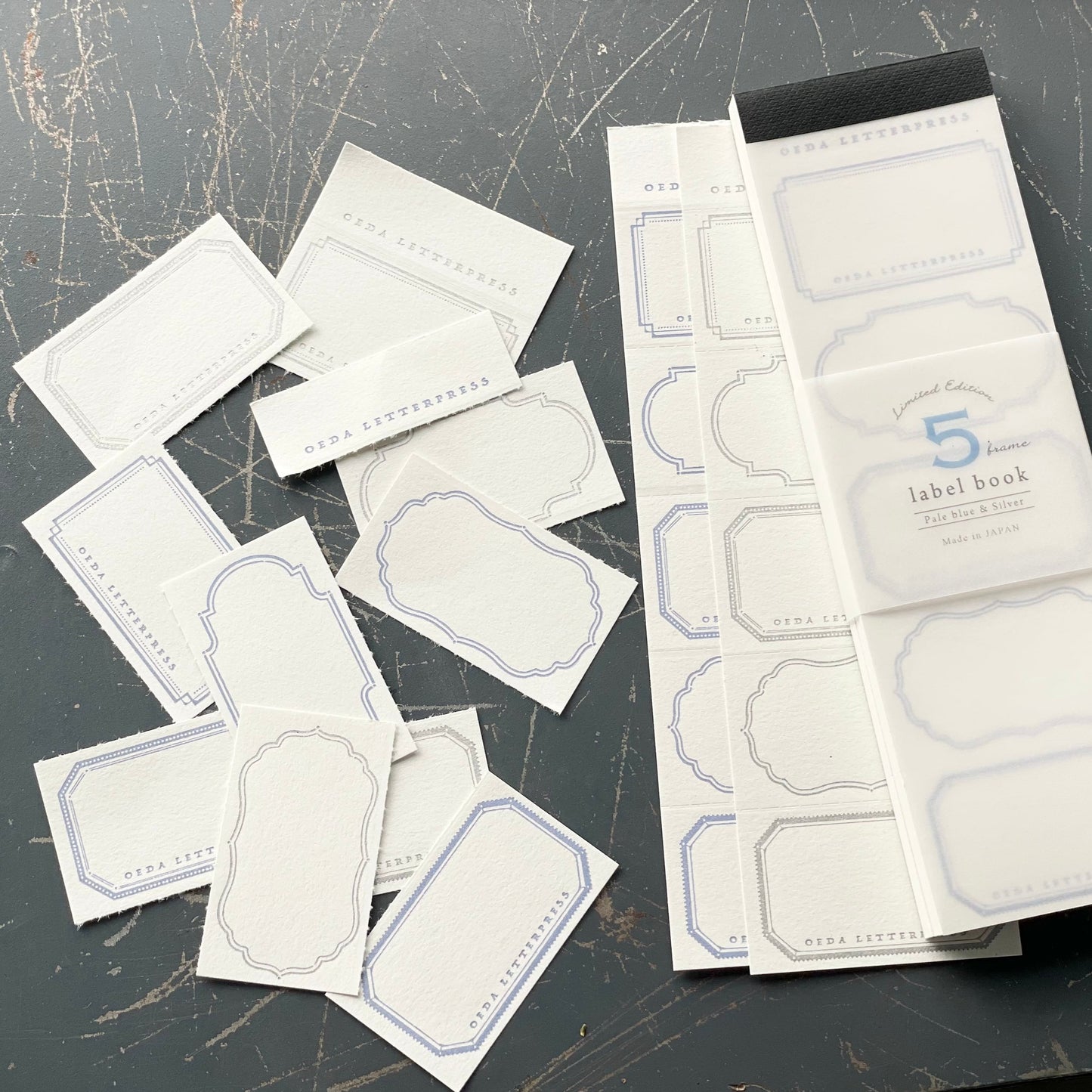 Limited Edition Letterpress 5 Patterns Label Book