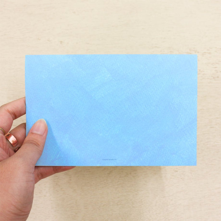 Midori Asano Birthday Card - Botanical Blue