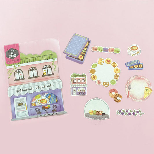 Kotorimachi Flake Stickers - Sweets Shop