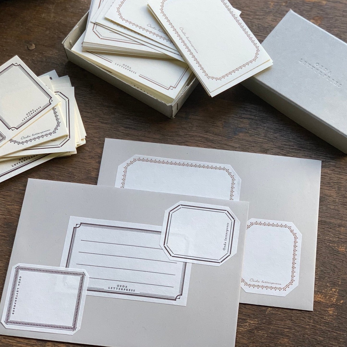 Letterpress Stickers Set