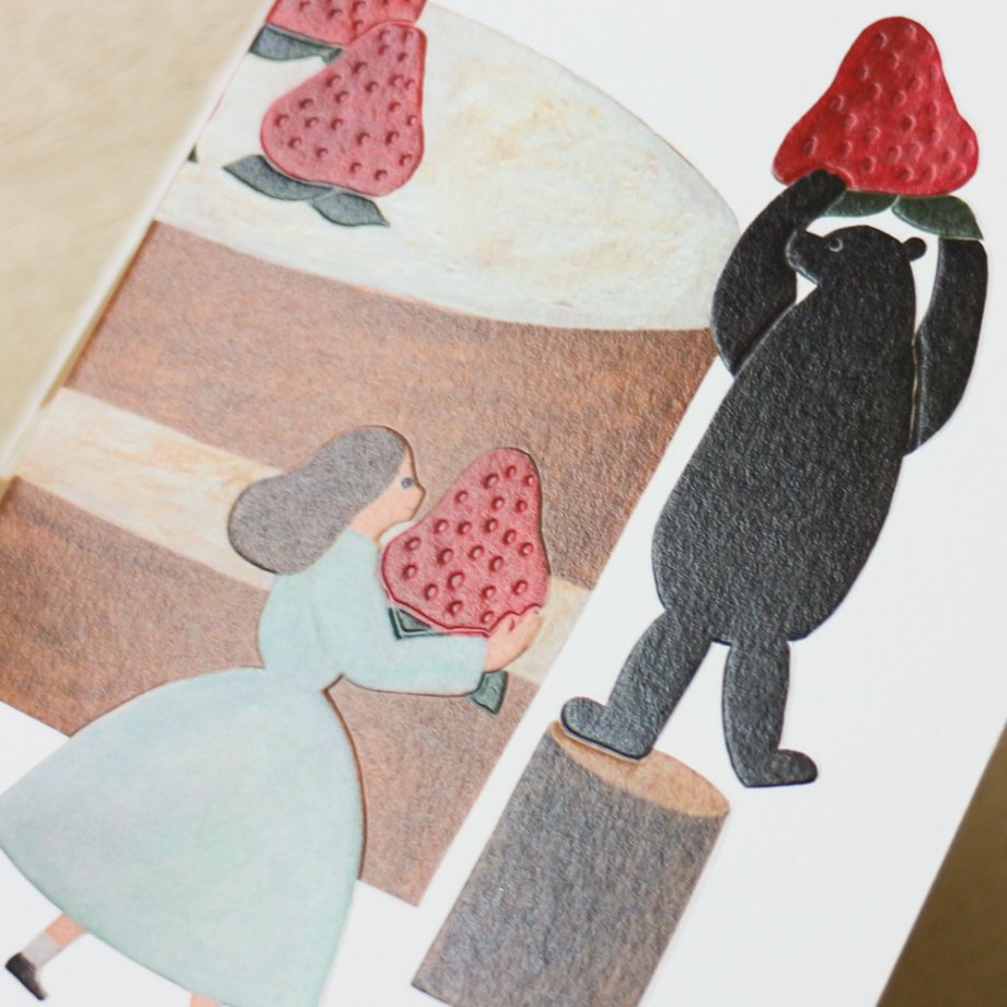 Necktie / Birthday Card - Strawberry Cake
