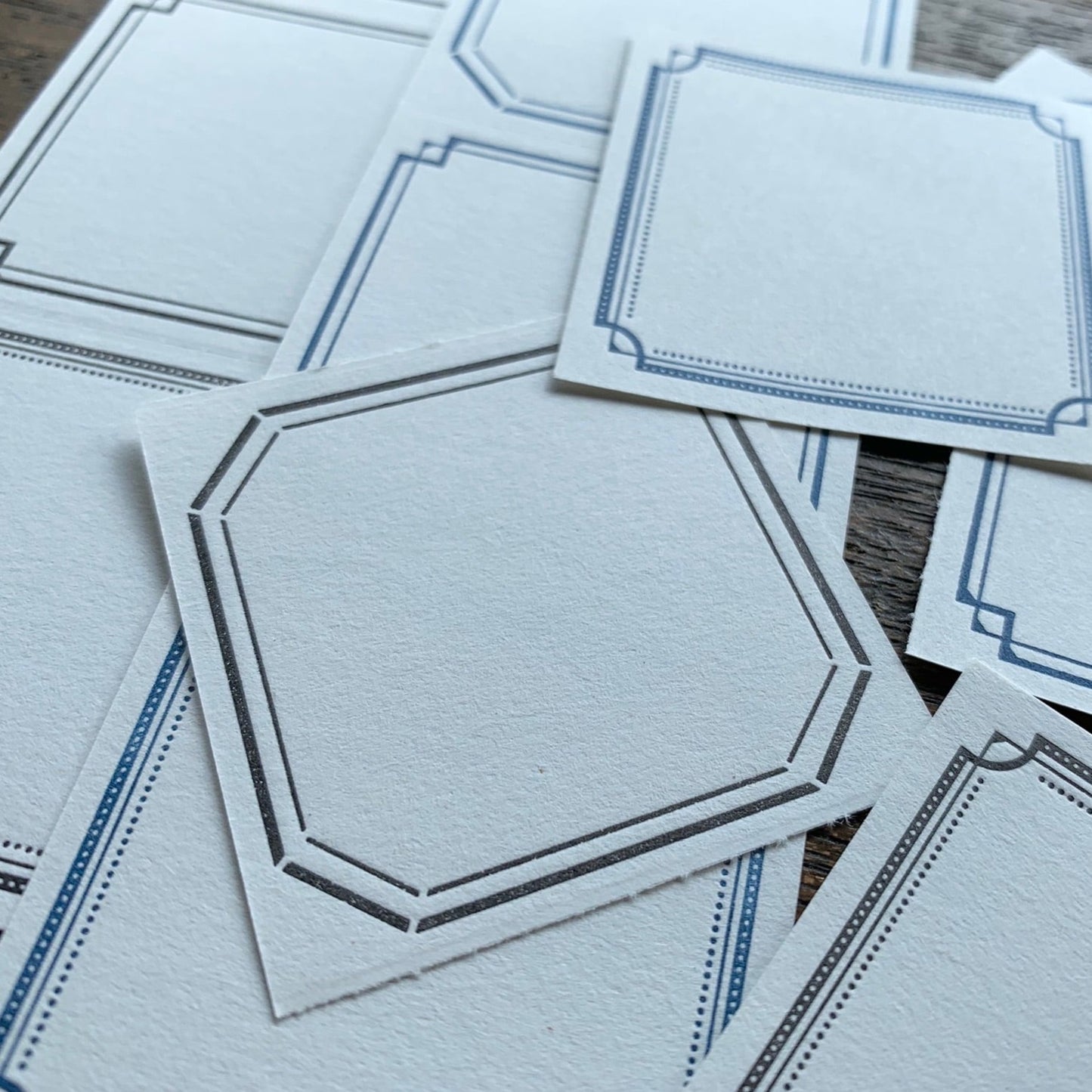 Letterpress 3 Patterns Label Book - Minimal