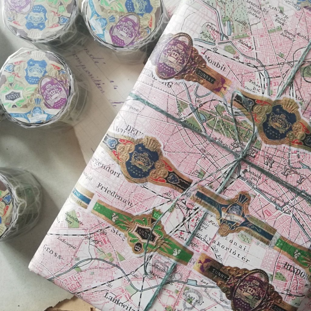 Sunny Sunday Washi Tape - Cigar Band