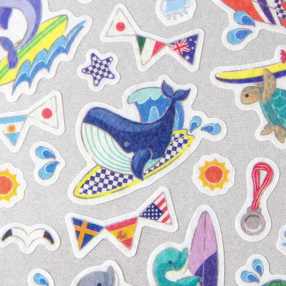 Animal Sports Stickers - Surfing