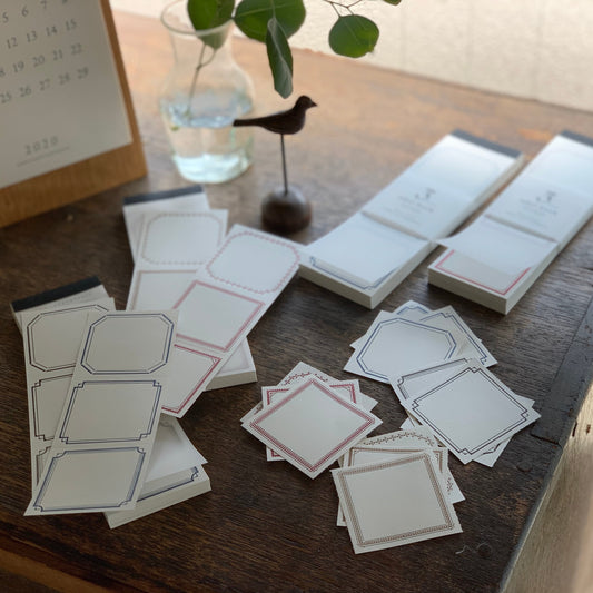 Letterpress 3 Patterns Label Book - Minimal