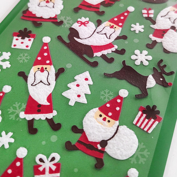 Limited Edition Fluffy Stickers - Santa Brothers