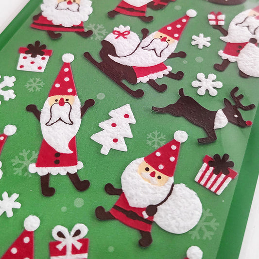 Limited Edition Fluffy Stickers - Santa Brothers