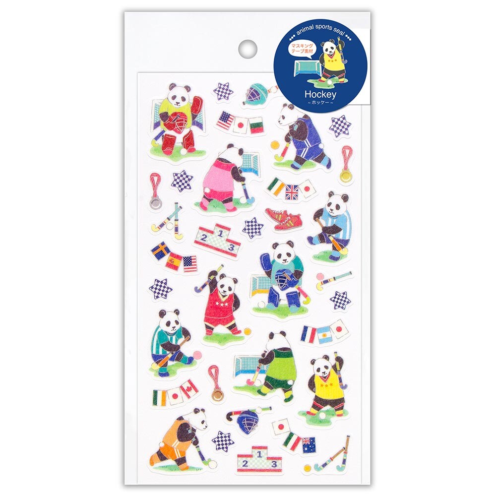 Animal Sports Stickers - Hockey