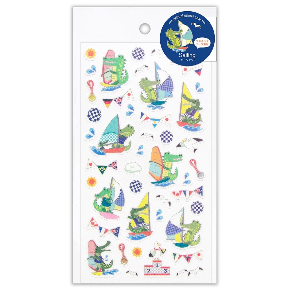 Animal Sports Stickers - Sailing