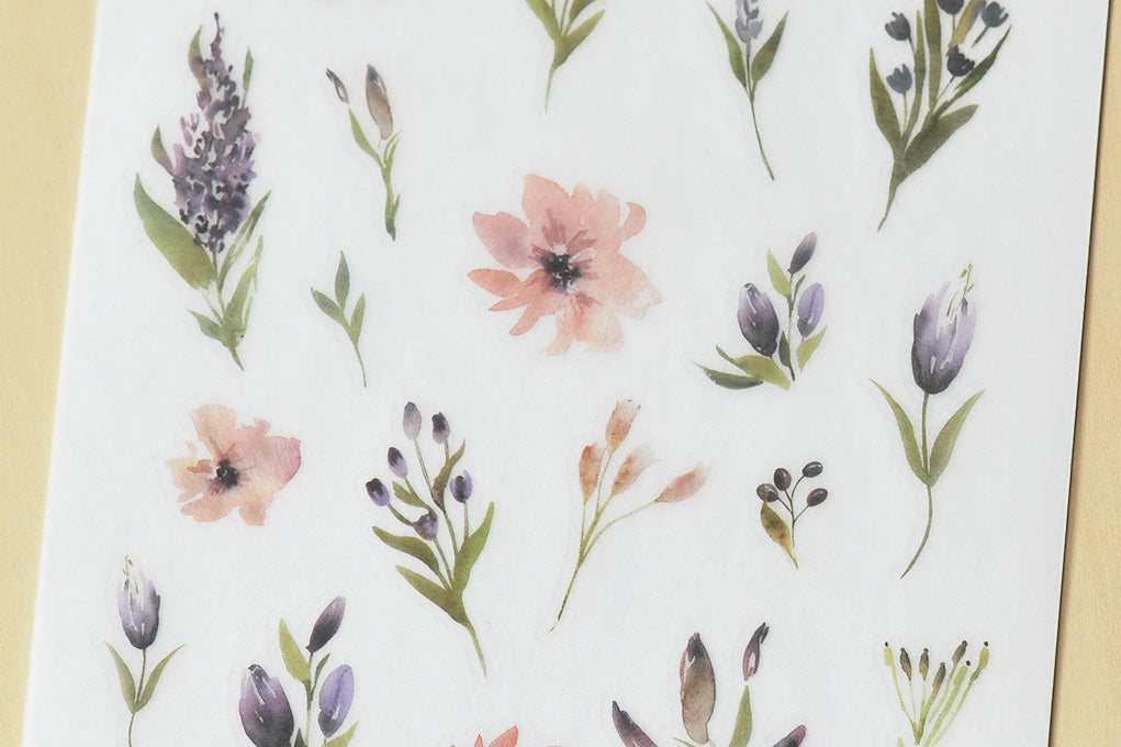 MU Print-on Stickers - Dreamy Purple Garden