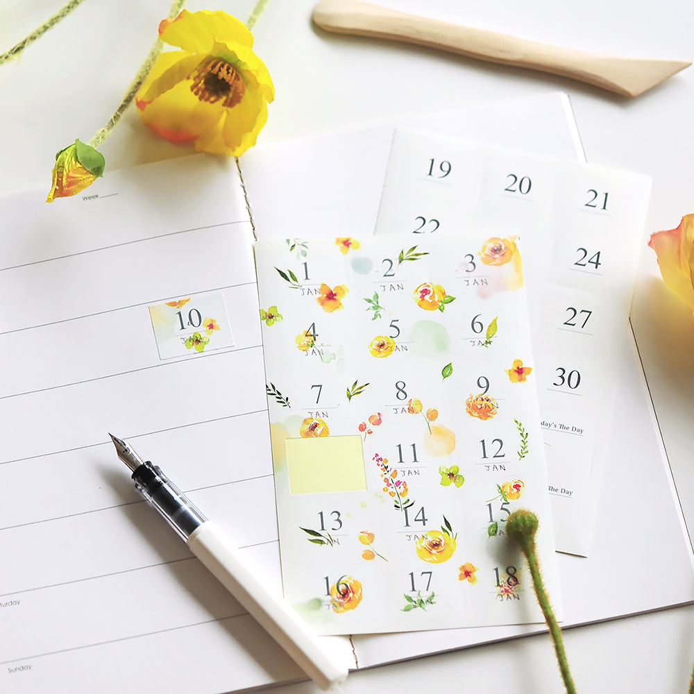 MU Daily Planner Number Sticker Set - Large Numbers