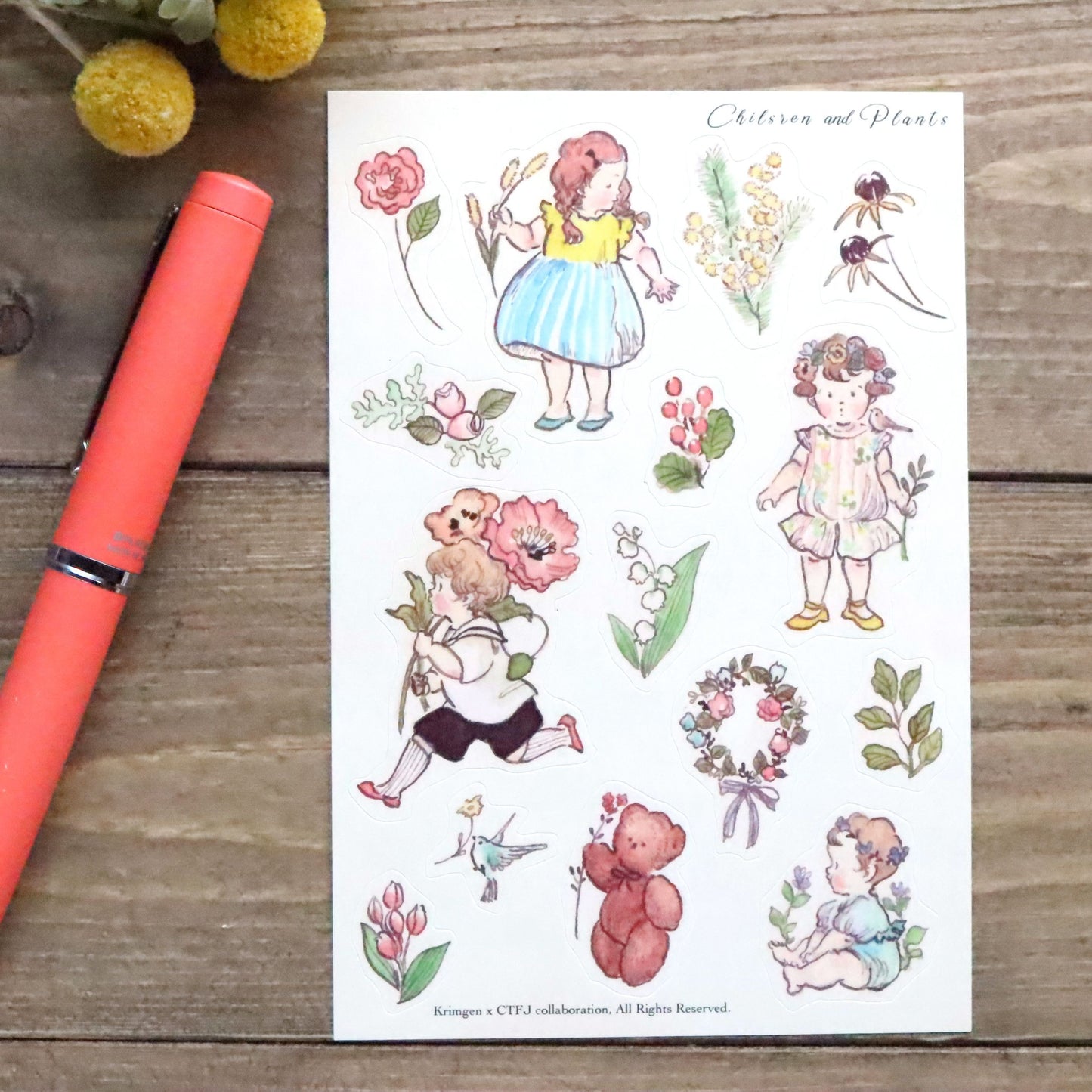 CTFJ x Krimgen Stickers - Children and Plants