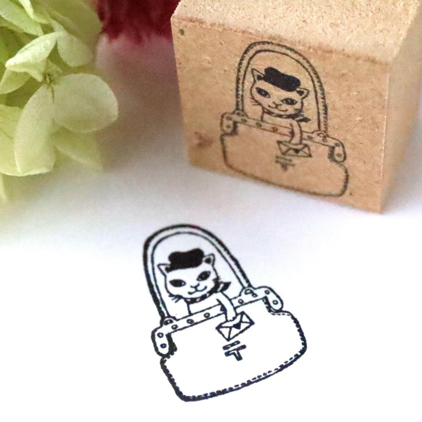 Rubber Stamp - Cat Delivery