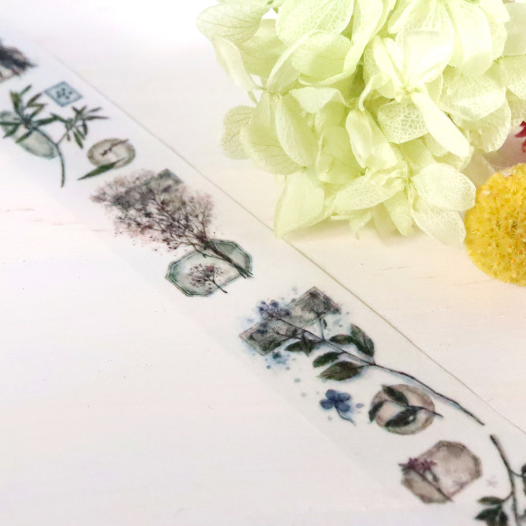 Lin Chia Ning Washi Tape - Vintage Flower