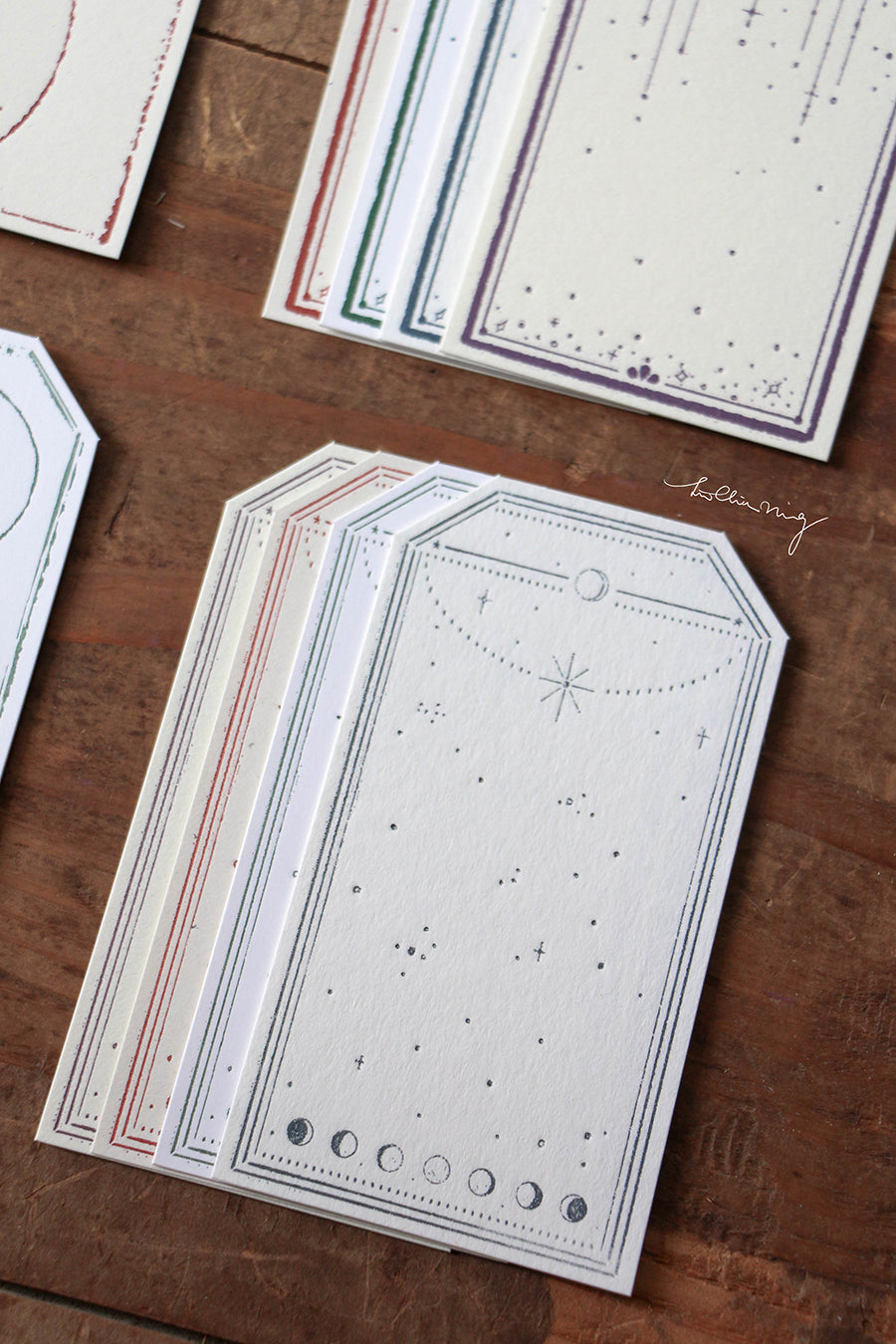 Lin Chia Ning Letterpress Vintage Tag Set A