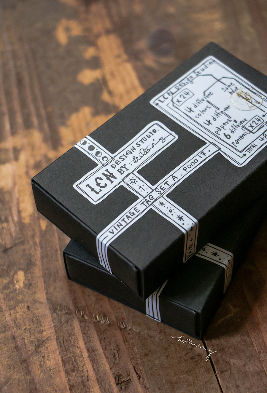 Lin Chia Ning Letterpress Vintage Tag Set A