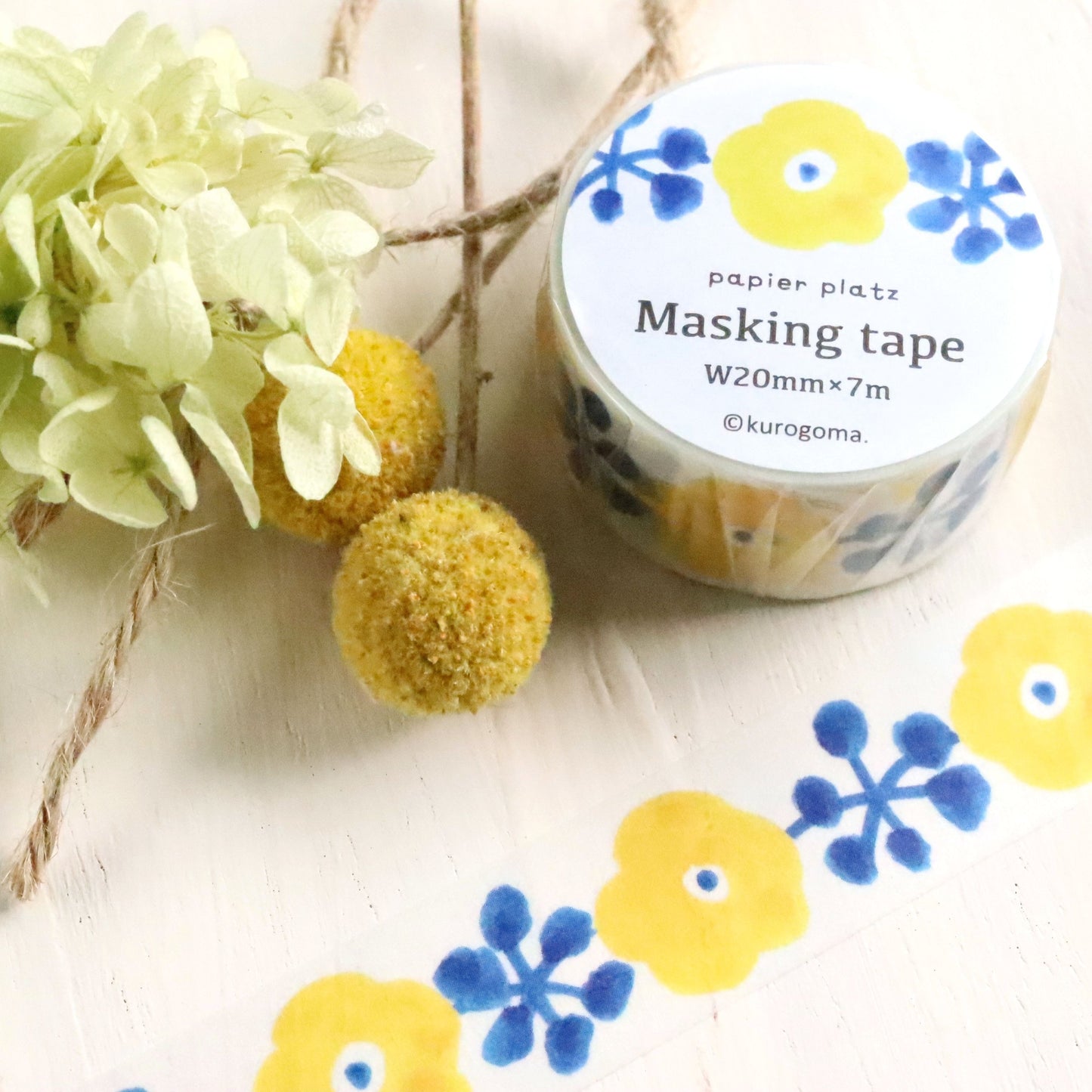 Kurogomoa Washi Tape - Flower