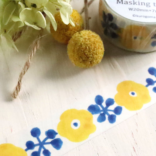 Kurogomoa Washi Tape - Flower