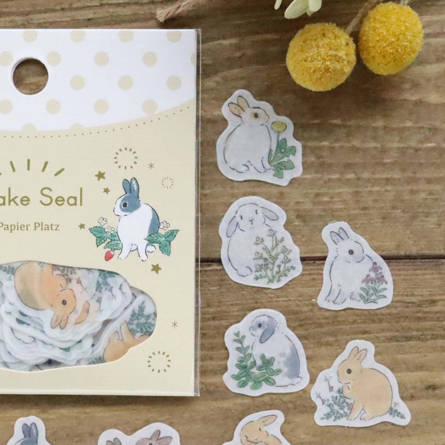 Shinako Moriyama Flake Stickers - Bunny