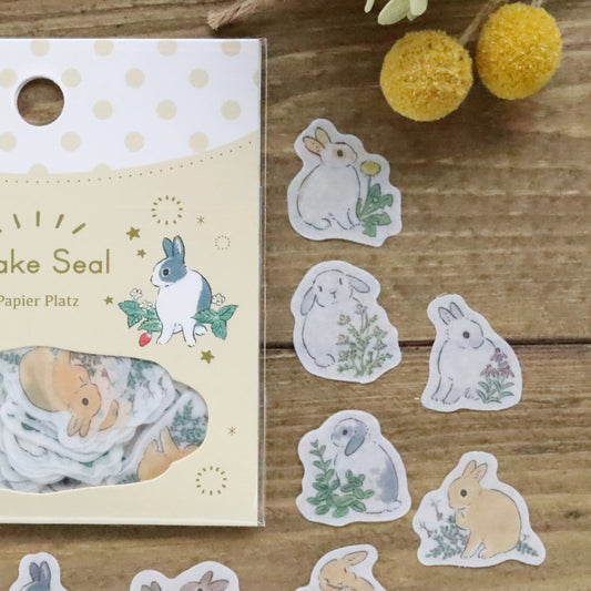 Shinako Moriyama Flake Stickers - Bunny