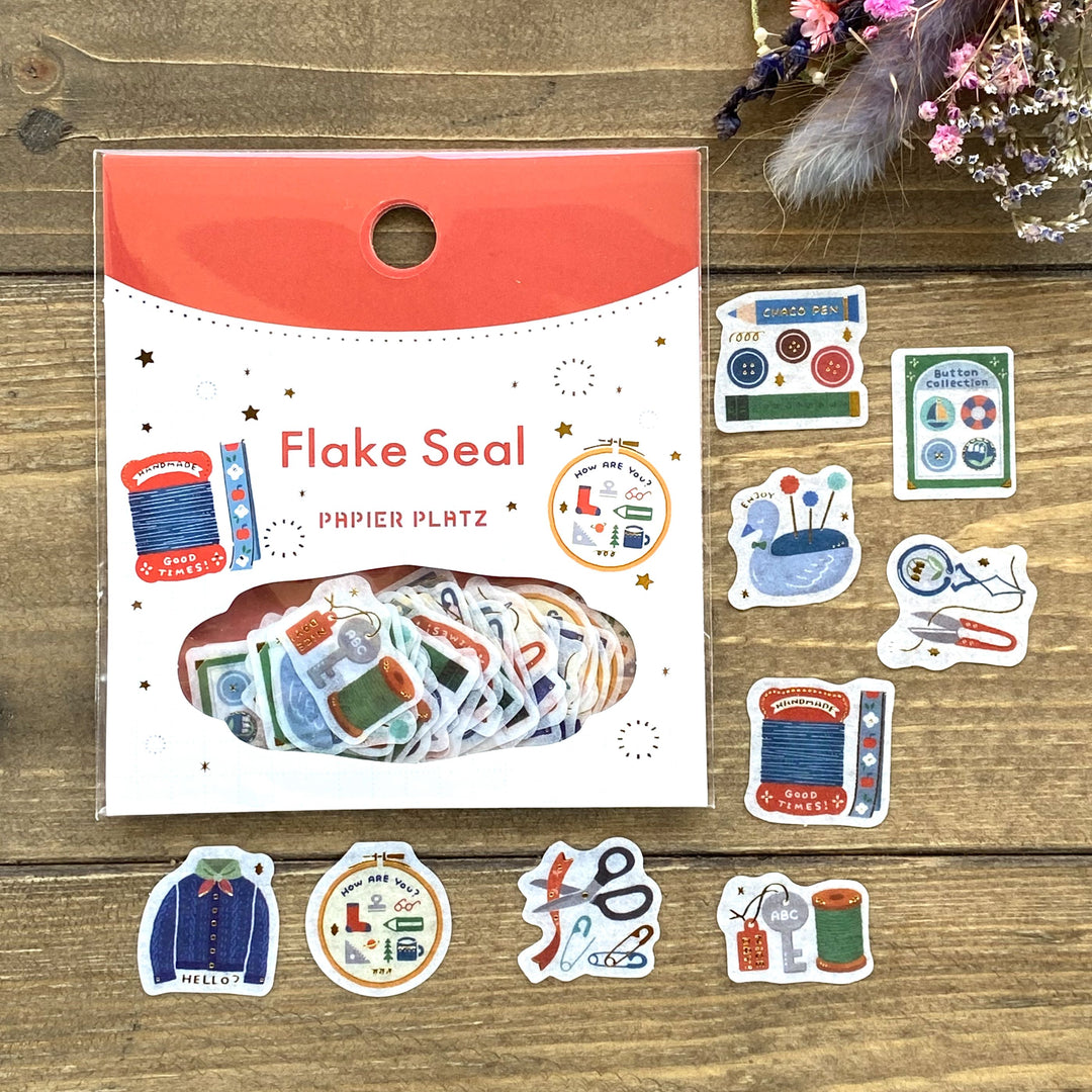 eric Flake Stickers - Sewing