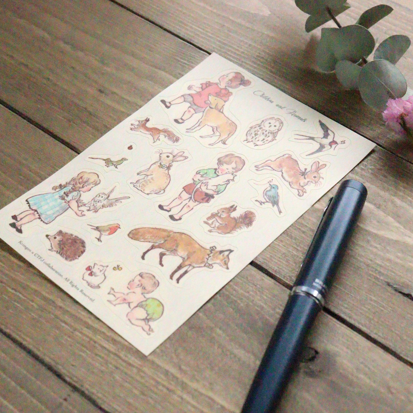 CTFJ x Krimgen Stickers - Children and Animals