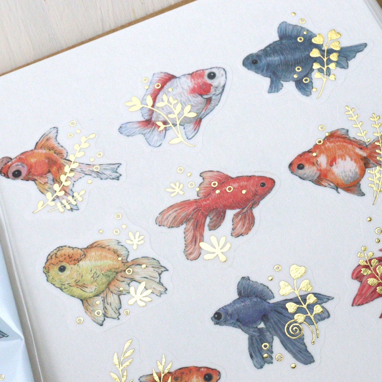 Milina Flake Stickers - Goldfish