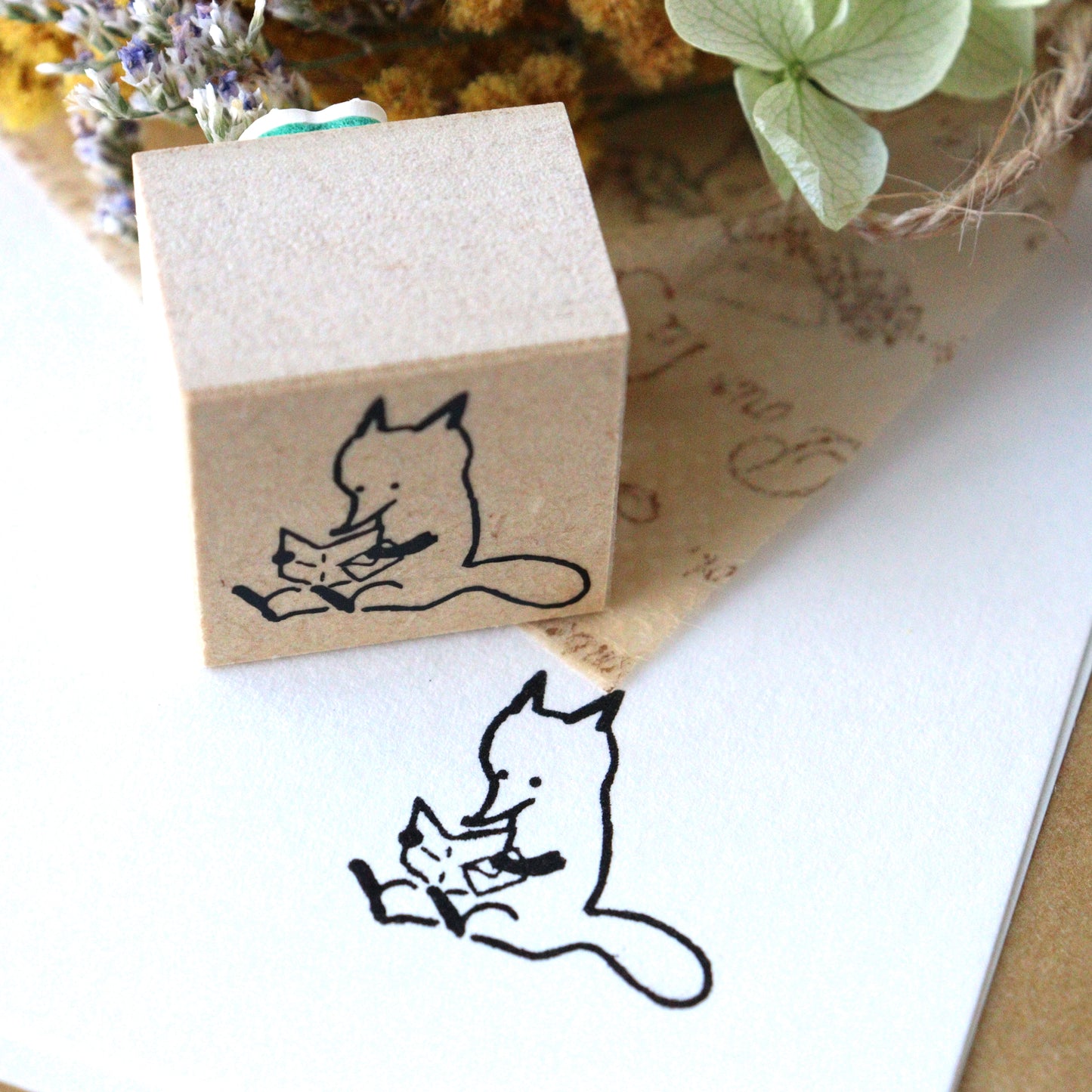 CTFJ x momoro Fox Rubber Stamp - Love Letter