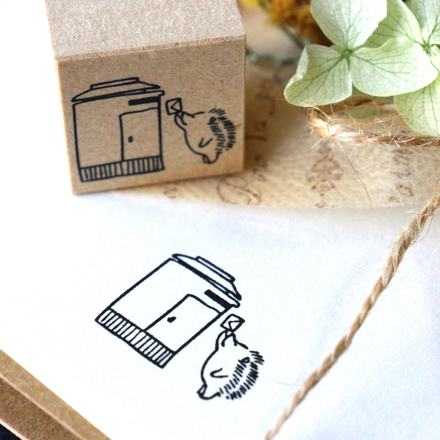 CTFJ x momoro Hedgehog Rubber Stamp - Love Letter