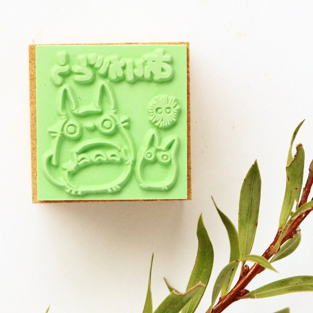Totoro Rubber Stamp - Thank You