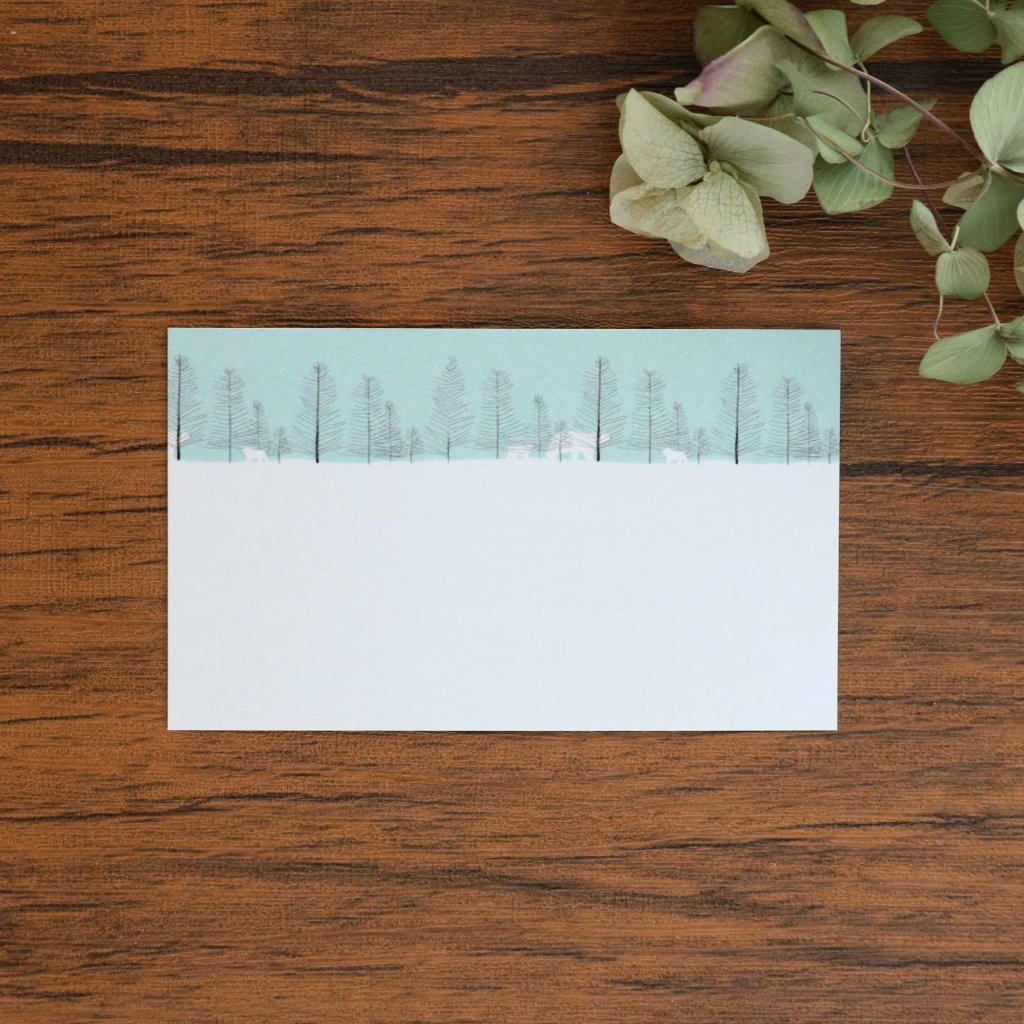 momoro Polar Bear Note Card - Winter