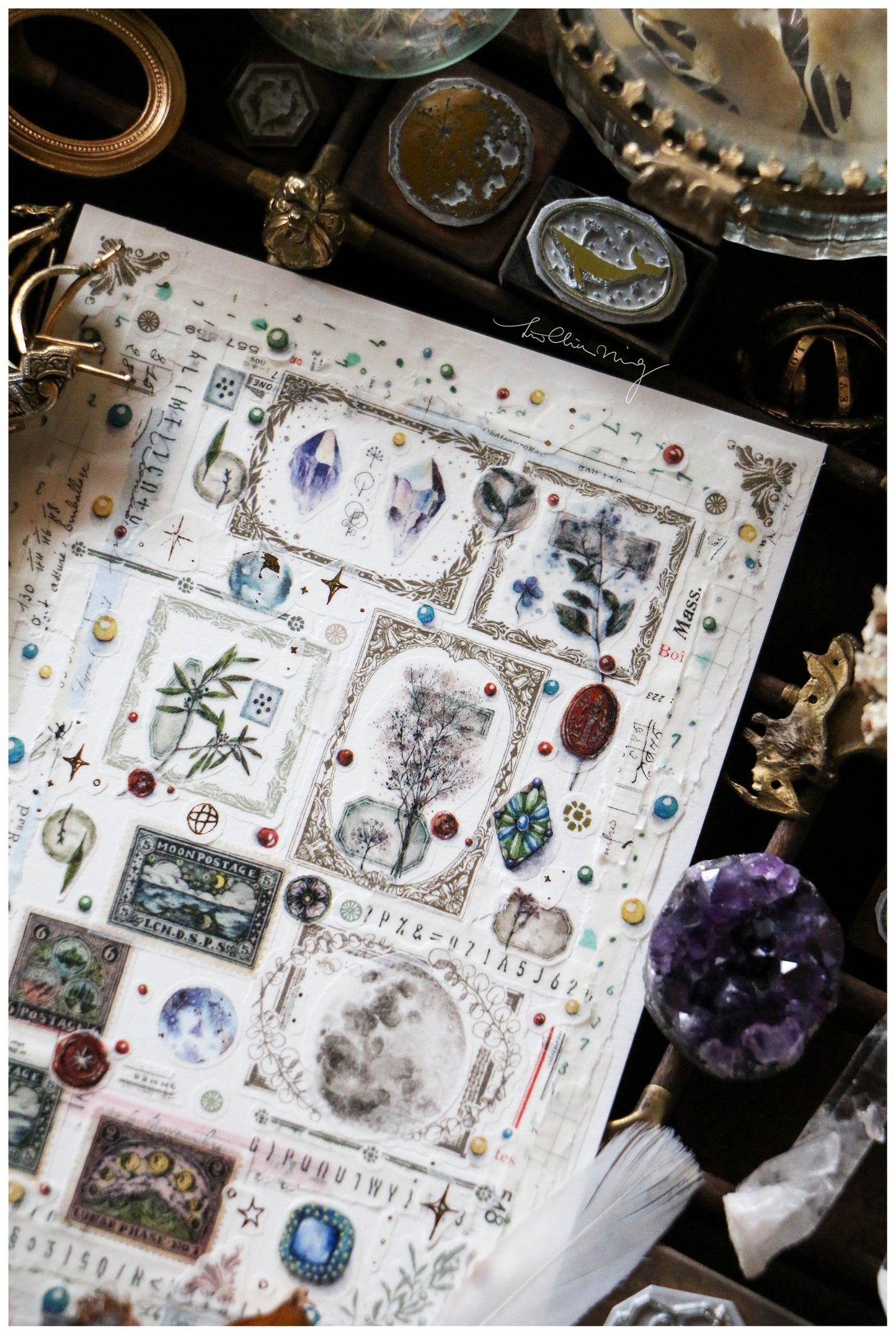 Lin Chia Ning Washi Tape - Vintage Flower