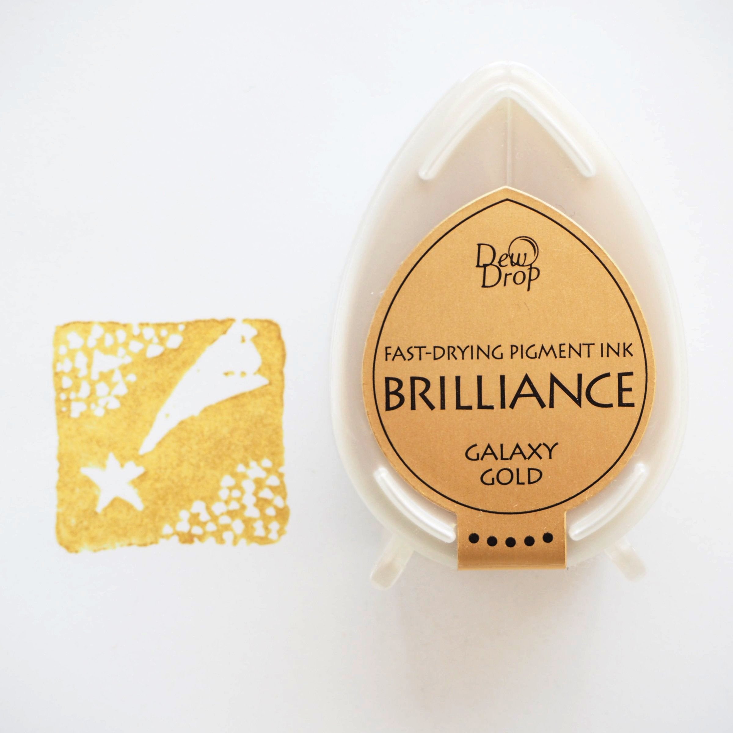 Tsukineko Brilliance Pigment Ink Pad - Galaxy Gold