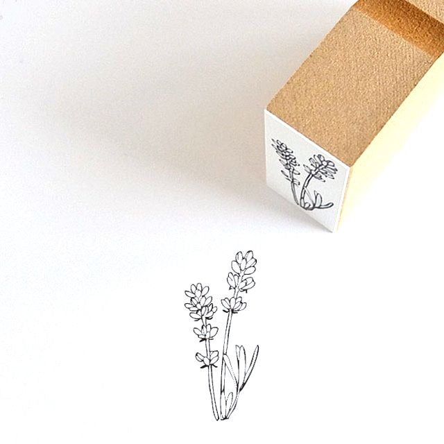 lavender flower rubber stamp Rubber Stamp