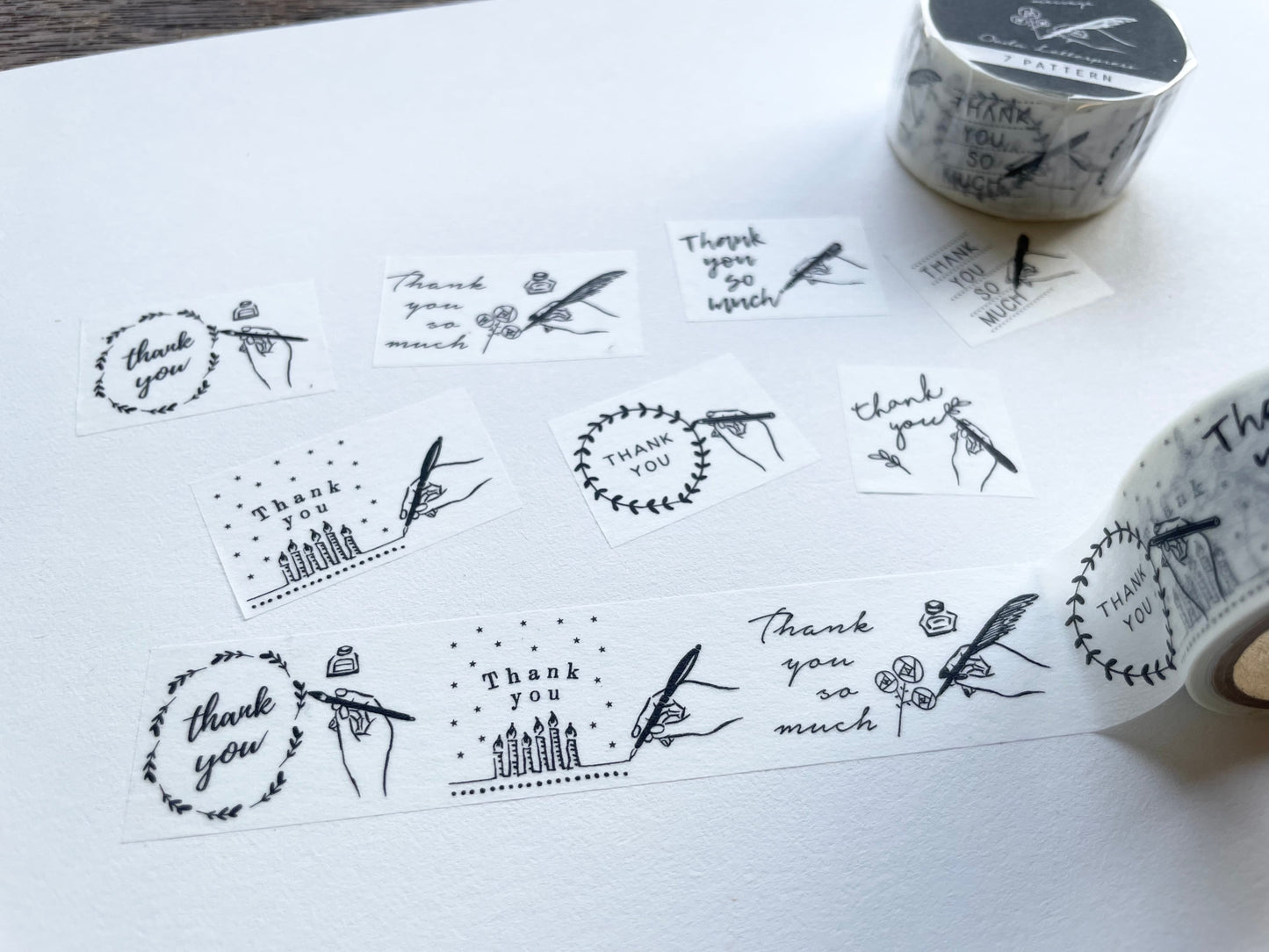 Washi Tape - Handwritten Thank You