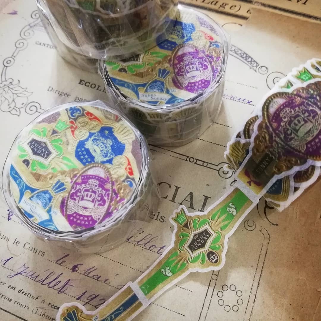 Sunny Sunday Washi Tape - Cigar Band