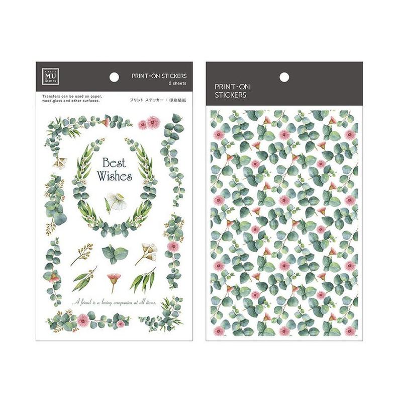 MU Print-on Stickers - Best Wishes Flowers