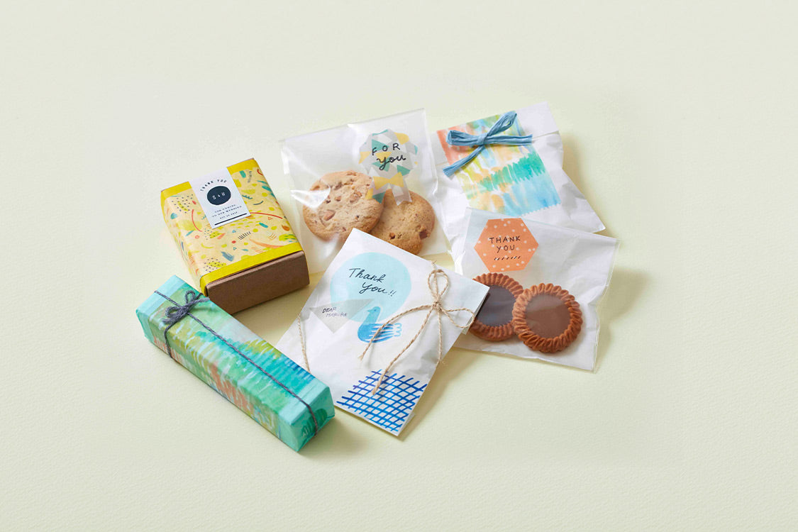 Washi Tape Sticker Set - Watercolor (Postcard Size)