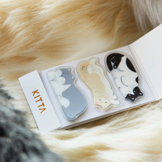 KITTA Clear Portable Die-Cut Stickers - Cat