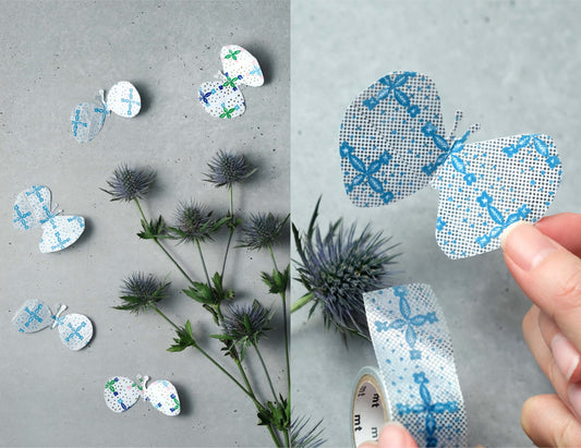 mina perhonen x mt Shiny Washi Tape - Blooming Night