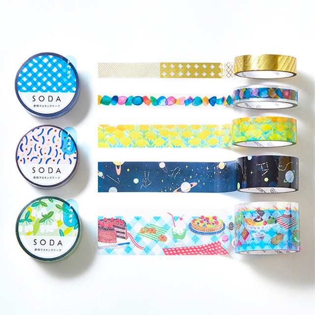 Keina Higashide SODA Slim Clear Tape - Shapes