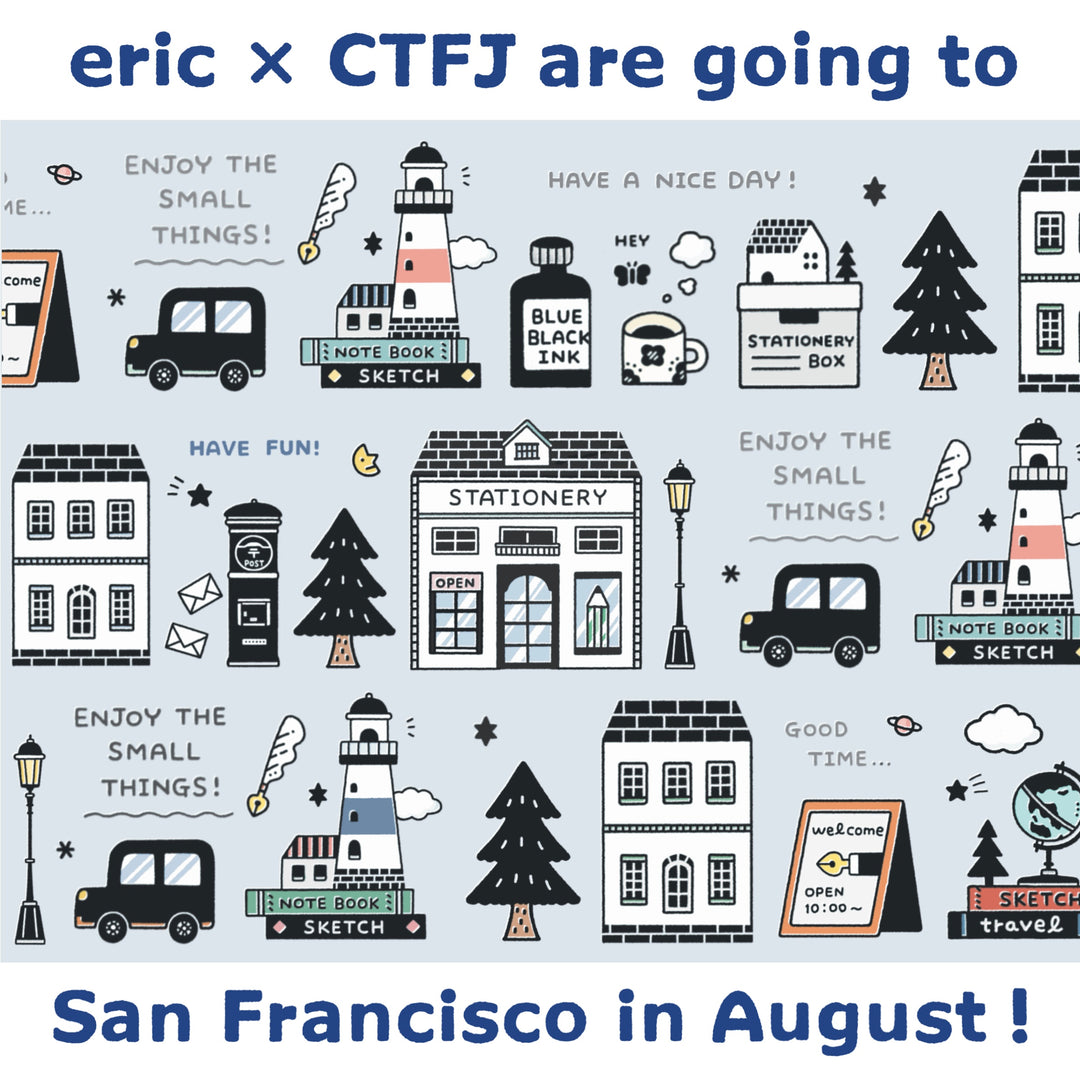 [Info about additional slot] eric x CTFJ are going to San Francisco Pen Show this summer!