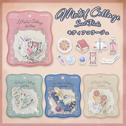 Collage Flake Stickers - Antique