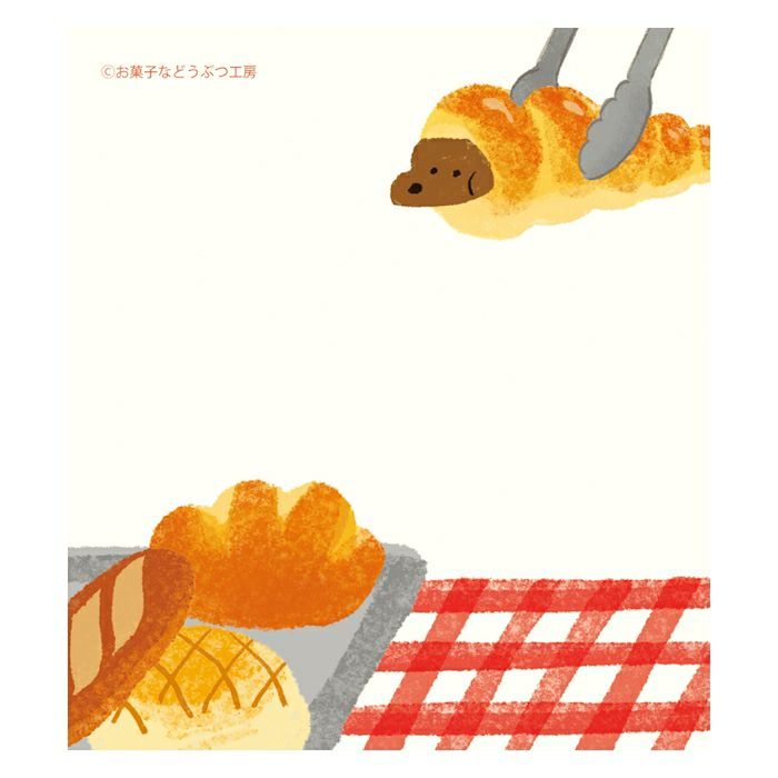 Okashina Memo Pad - Bread