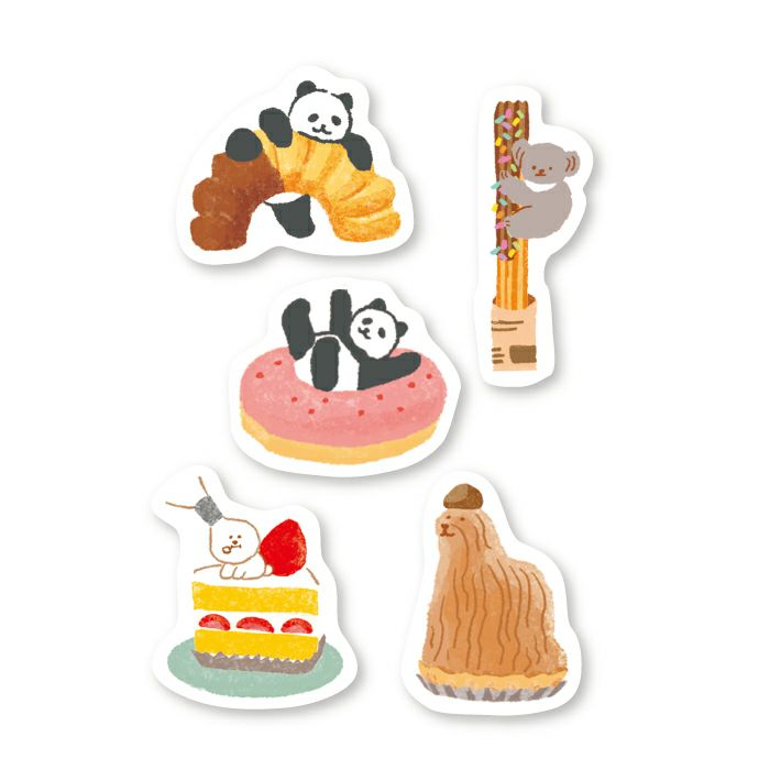 Okashina Flake Stickers - Sweets