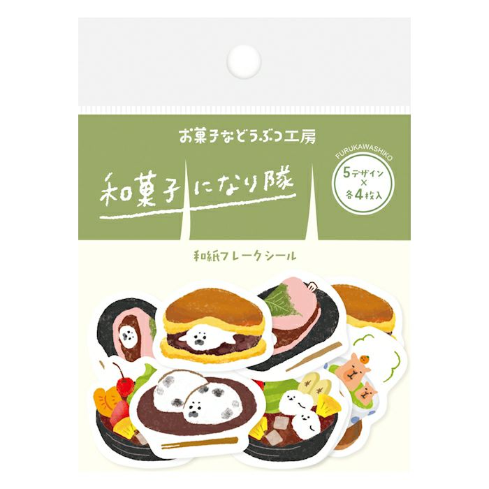Okashina Flake Stickers - Japanese Sweets