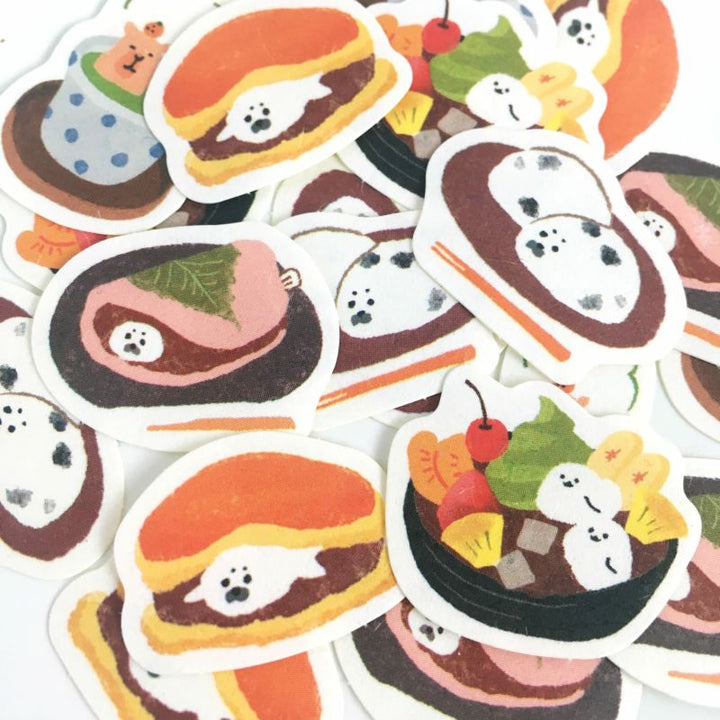 Okashina Flake Stickers - Japanese Sweets